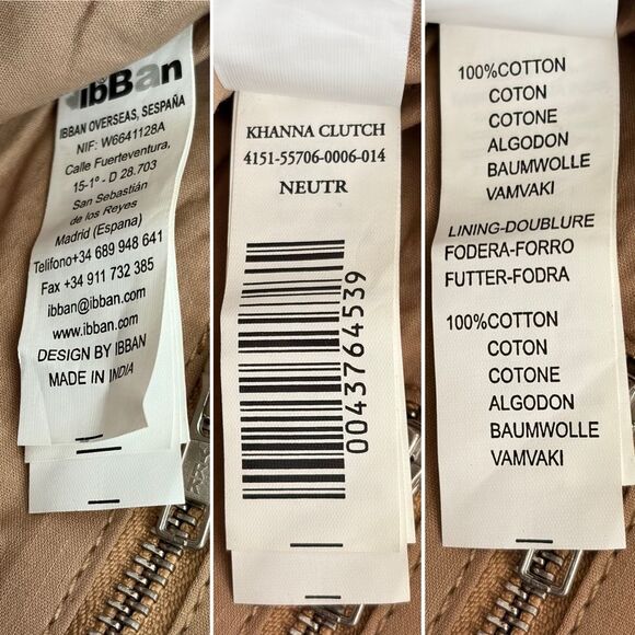 Anthropologie Khanna Embroidered Clutch / Crossbody Bag in Neutral - Picture 8 of 12